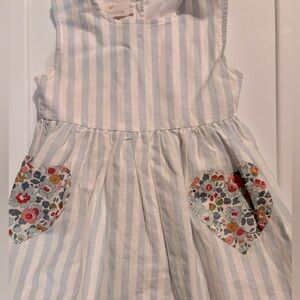 Sal & Pimenta Blue and White Striped Garment